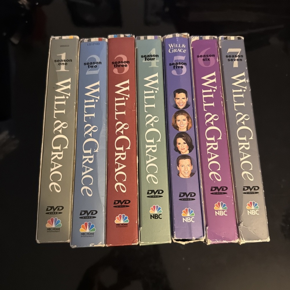 Will & Grace Seasons 1-7 DVDs VERY GOOD